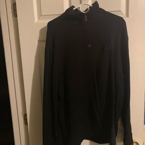 Polo 1/4 zip-up sweater